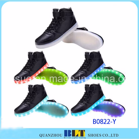 Novo estilo casual feminino e masculino com luz LED